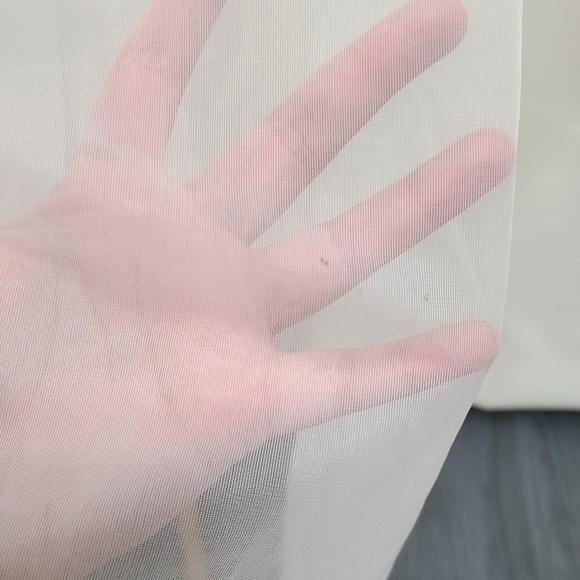 Vintage 60s Peignoir nightgown set ivory blue - Picture 13 of 16